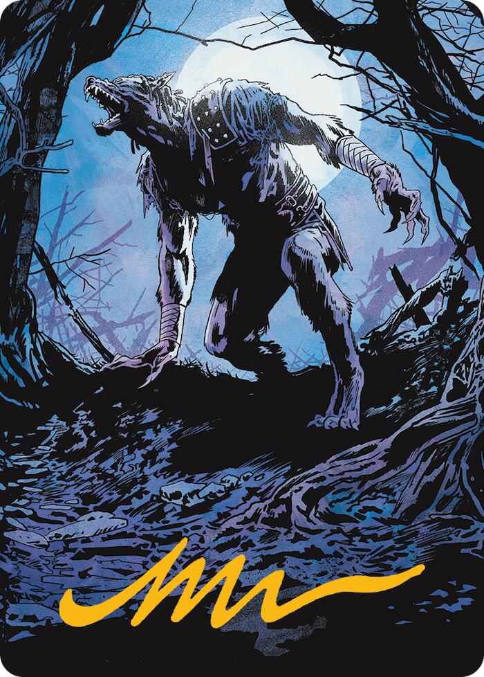 Krallenhorde Howler Art Card (Gold-Stamped Signature) [Innistrad Remastered Art Series] | Game Master's Emporium (The New GME)