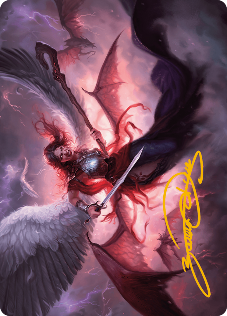 Kaalia of the Vast Art Card (Gold-Stamped Signature) [Modern Horizons 3 Art Series] | Game Master's Emporium (The New GME)