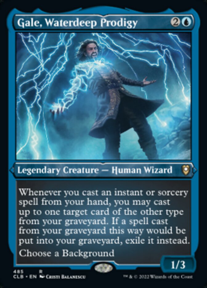 Gale, Waterdeep Prodigy (Foil Etched) [Commander Legends: Battle for Baldur's Gate] | Game Master's Emporium (The New GME)