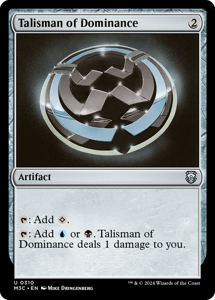 Talisman of Dominance (Ripple Foil) [Modern Horizons 3 Commander] | Game Master's Emporium (The New GME)