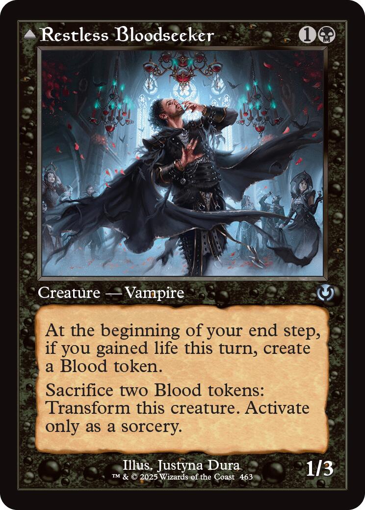 Restless Bloodseeker // Bloodsoaked Reveler (Retro Frame) [Innistrad Remastered] | Game Master's Emporium (The New GME)