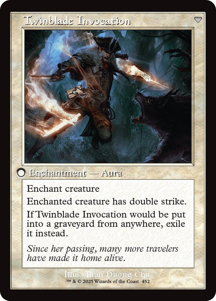 Twinblade Geist // Twinblade Invocation (Retro Frame) [Innistrad Remastered] | Game Master's Emporium (The New GME)