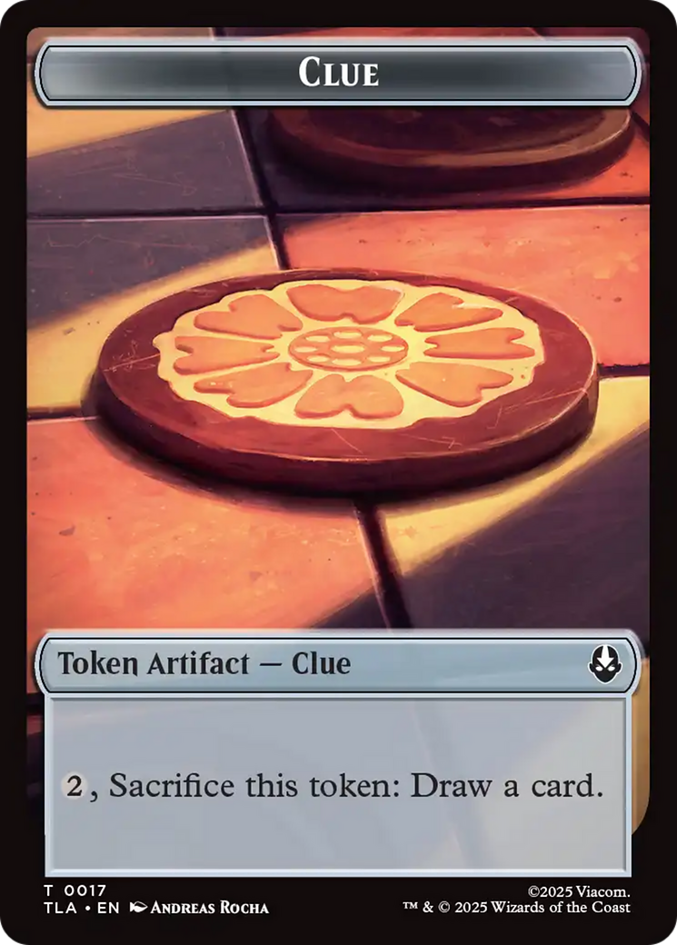 Monk // Clue (0017) Double-Sided Token [Avatar: The Last Airbender Tokens] | Game Master's Emporium (The New GME)