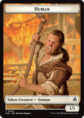 Spirit // Human (0002) Double-Sided Token [Innistrad Remastered Tokens] | Game Master's Emporium (The New GME)