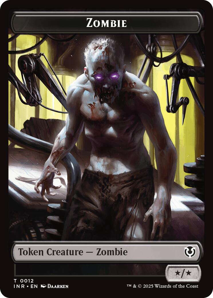 Zombie (0011) // Zombie (0012) Double-Sided Token [Innistrad Remastered Tokens] | Game Master's Emporium (The New GME)