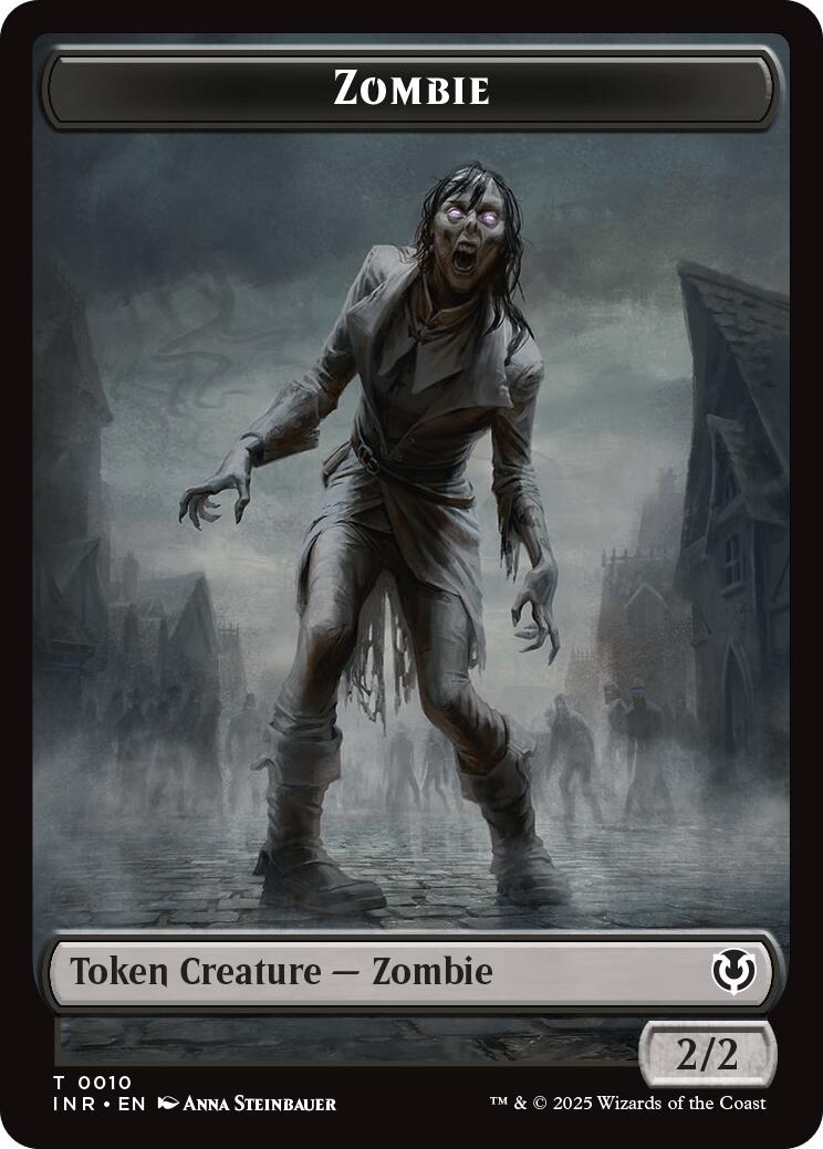 Zombie (0010) // Blood Double-Sided Token [Innistrad Remastered Tokens] | Game Master's Emporium (The New GME)