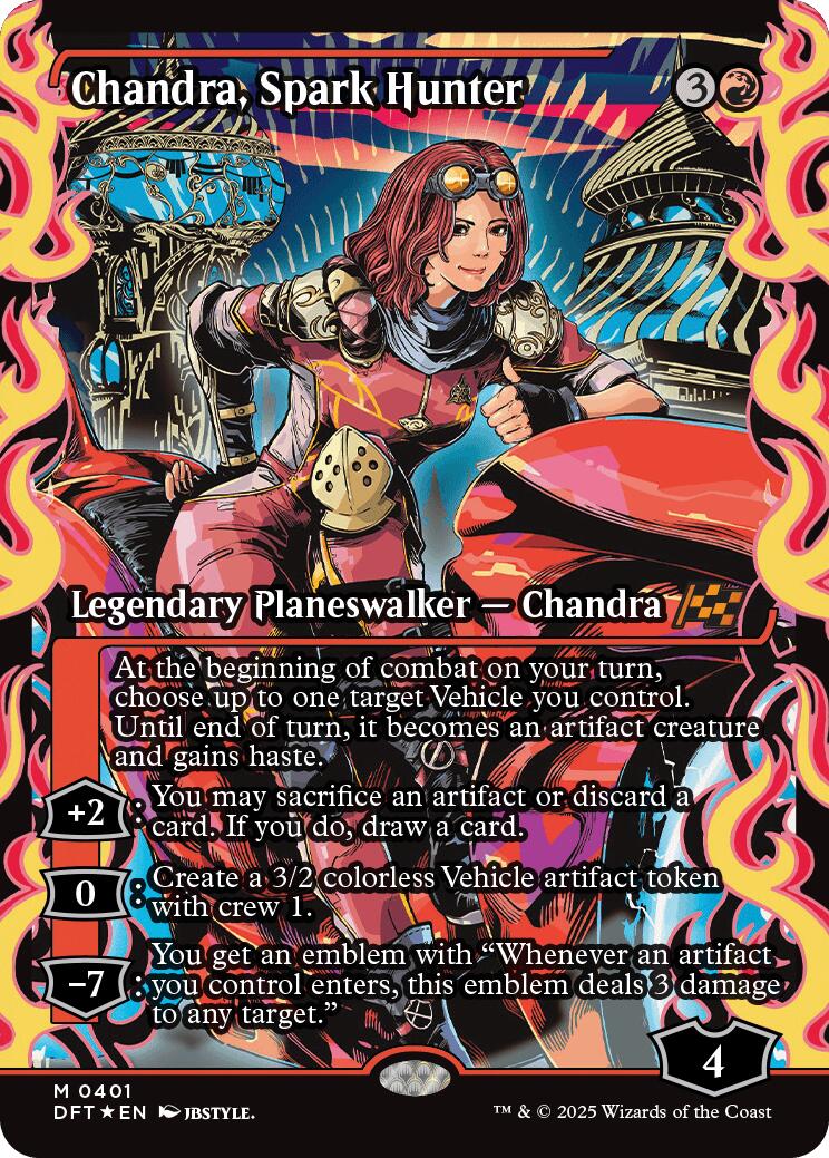 Chandra, Spark Hunter (Showcase) (Japanese) [Aetherdrift] | Game Master's Emporium (The New GME)