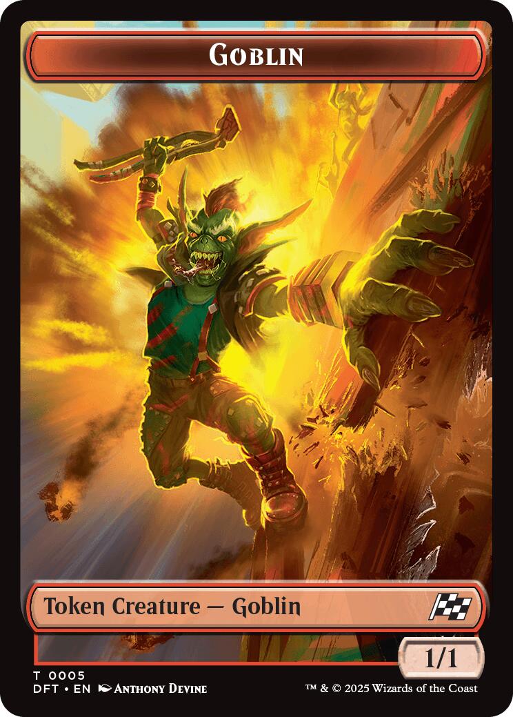 Goblin // Thopter (0010) Double-Sided Token [Aetherdrift Tokens] | Game Master's Emporium (The New GME)