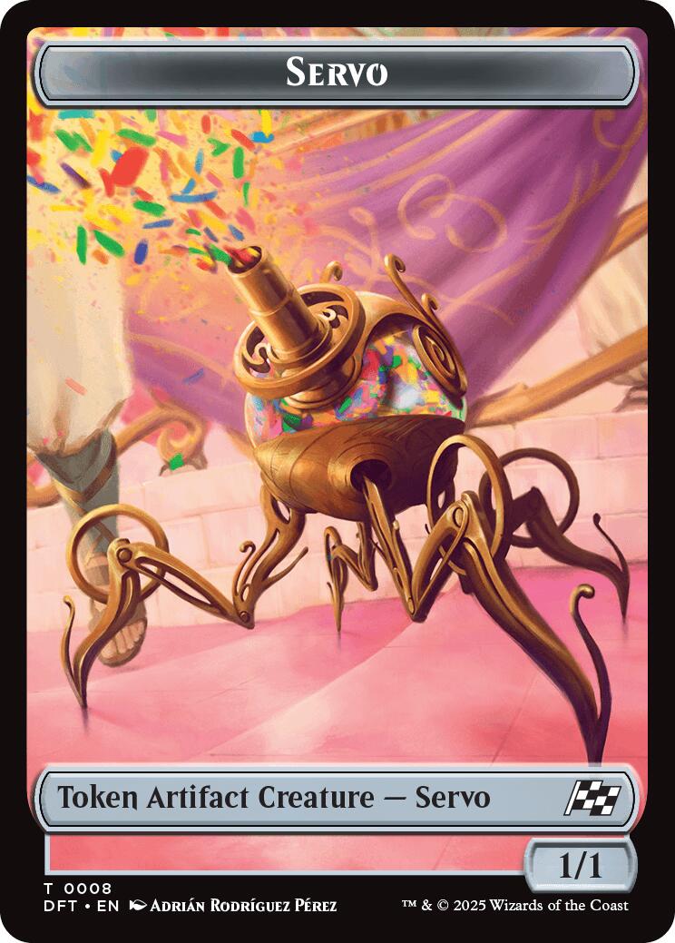 Servo // Thopter (0009) Double-Sided Token [Aetherdrift Tokens] | Game Master's Emporium (The New GME)