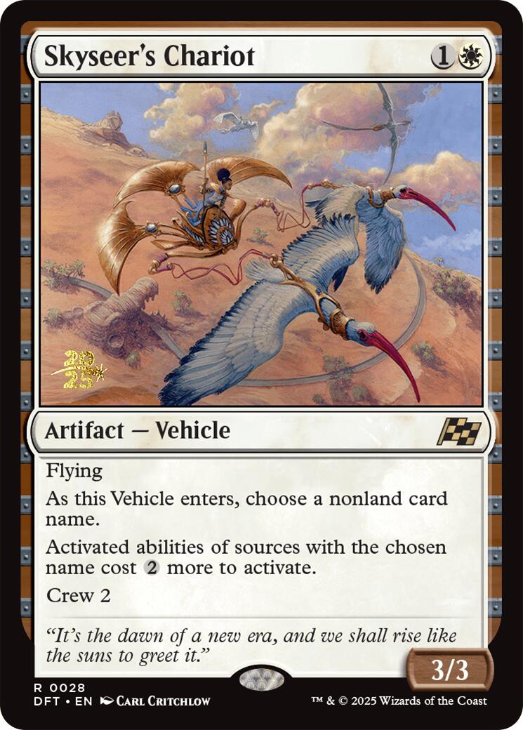 Skyseer's Chariot [Aetherdrift Prerelease Promos] | Game Master's Emporium (The New GME)