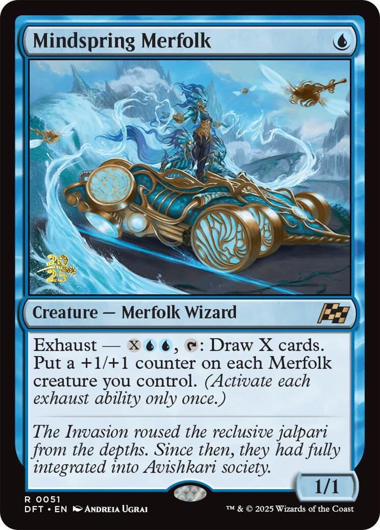 Mindspring Merfolk [Aetherdrift Prerelease Promos] | Game Master's Emporium (The New GME)