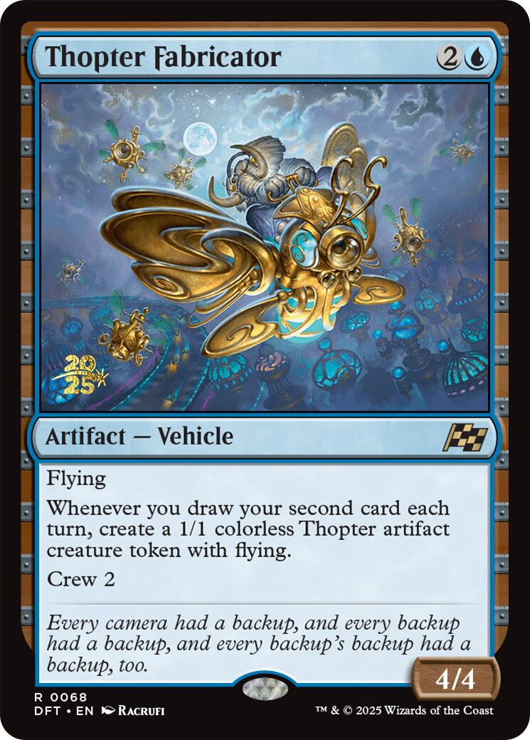 Thopter Fabricator [Aetherdrift Prerelease Promos] | Game Master's Emporium (The New GME)