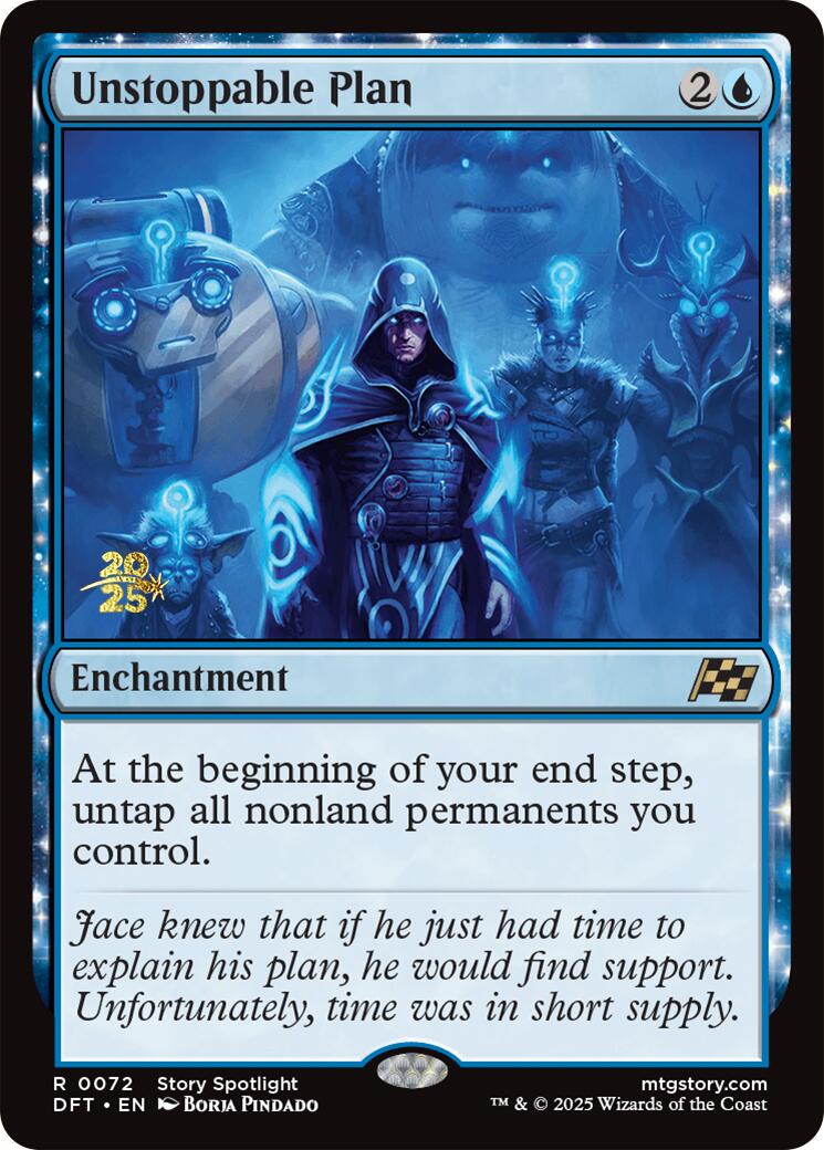 Unstoppable Plan [Aetherdrift Prerelease Promos] | Game Master's Emporium (The New GME)