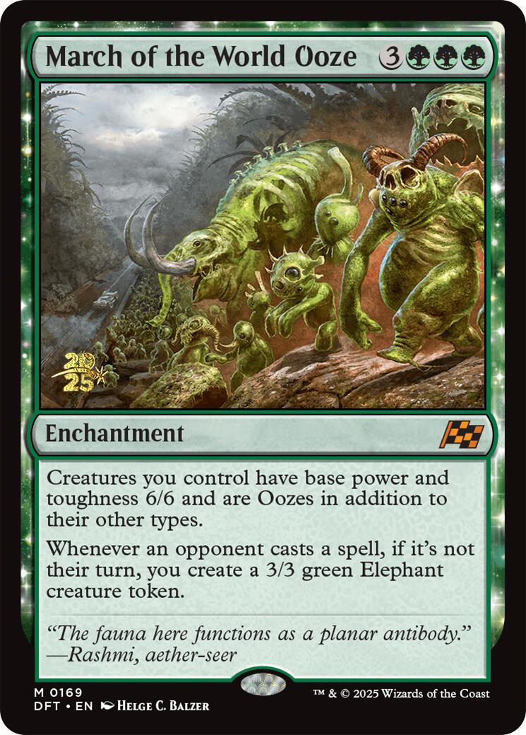 March of the World Ooze [Aetherdrift Prerelease Promos] | Game Master's Emporium (The New GME)