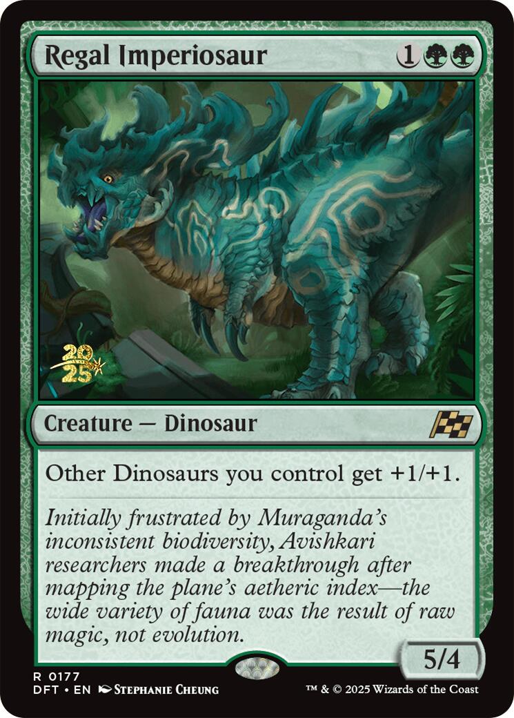 Regal Imperiosaur [Aetherdrift Prerelease Promos] | Game Master's Emporium (The New GME)