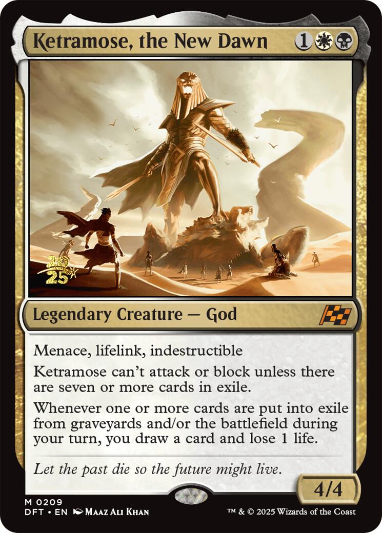 Ketramose, the New Dawn [Aetherdrift Prerelease Promos] | Game Master's Emporium (The New GME)