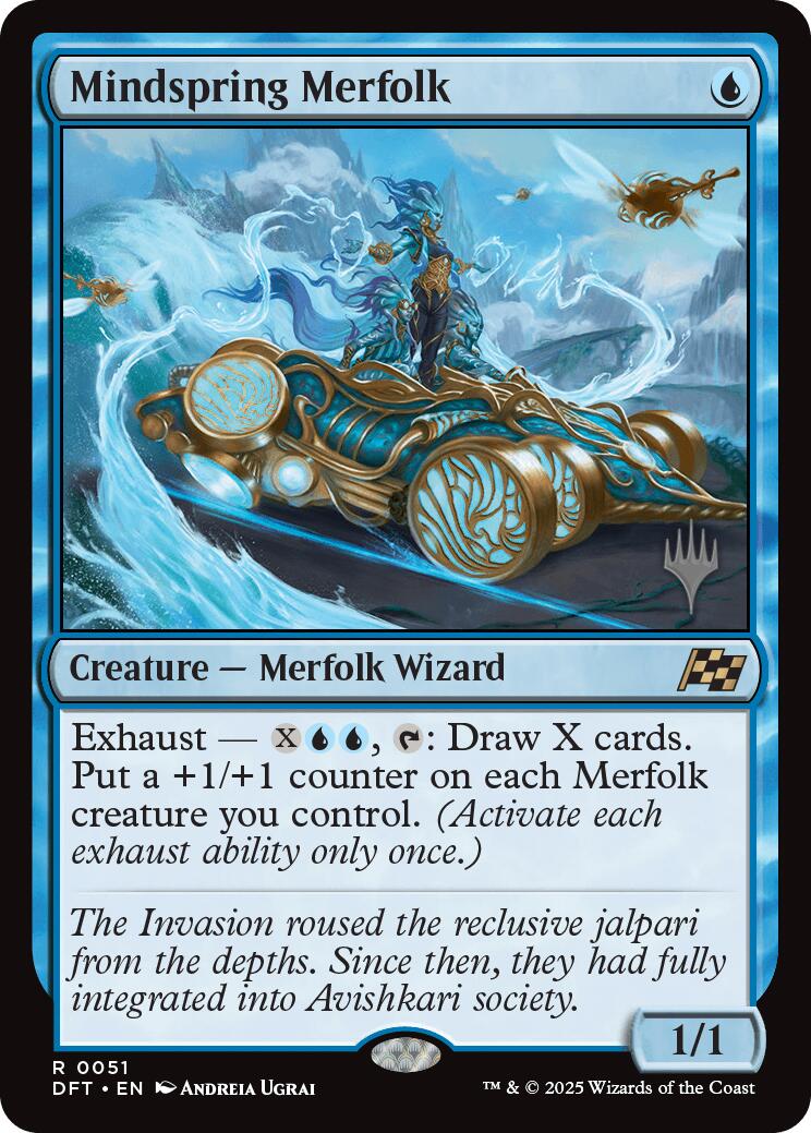 Mindspring Merfolk (Promo Pack) [Aetherdrift Promos] | Game Master's Emporium (The New GME)