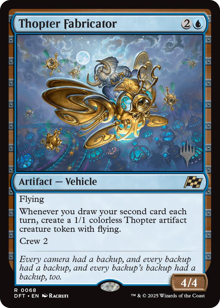 Thopter Fabricator (Promo Pack) [Aetherdrift Promos] | Game Master's Emporium (The New GME)