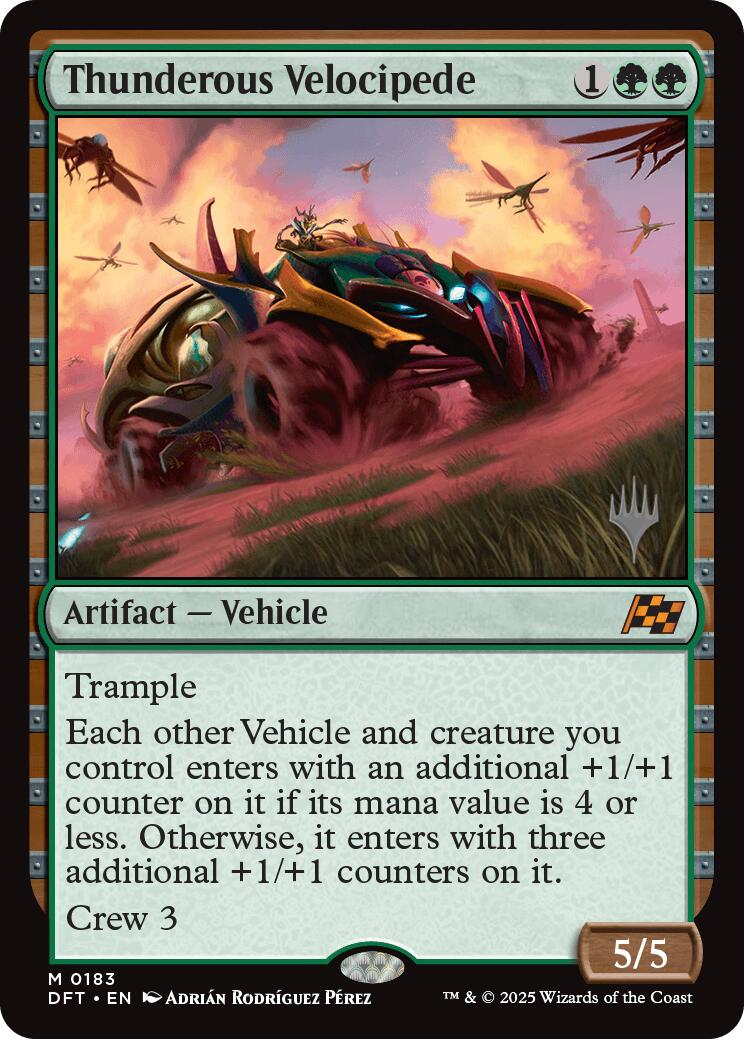 Thunderous Velocipede (Promo Pack) [Aetherdrift Promos] | Game Master's Emporium (The New GME)