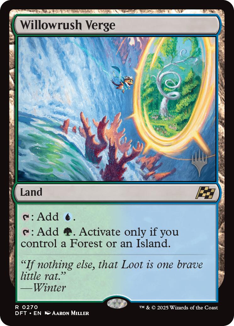 Willowrush Verge (Promo Pack) [Aetherdrift Promos] | Game Master's Emporium (The New GME)