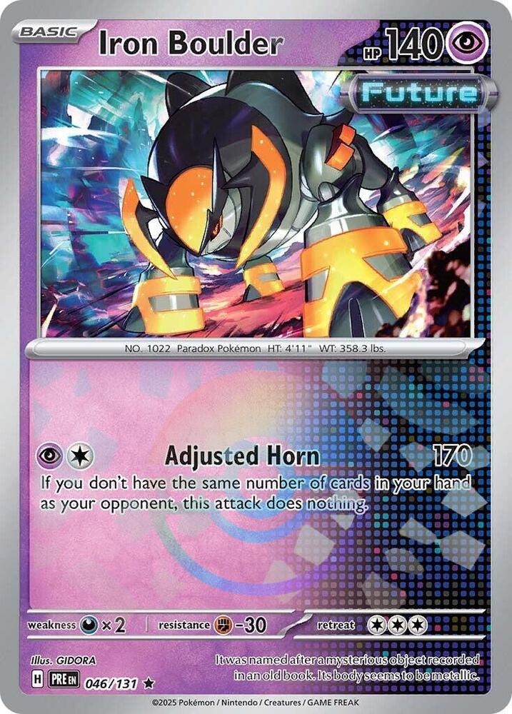 Iron Boulder (046/131) (Poke Ball Pattern) [Scarlet & Violet: Prismatic Evolutions] | Game Master's Emporium (The New GME)