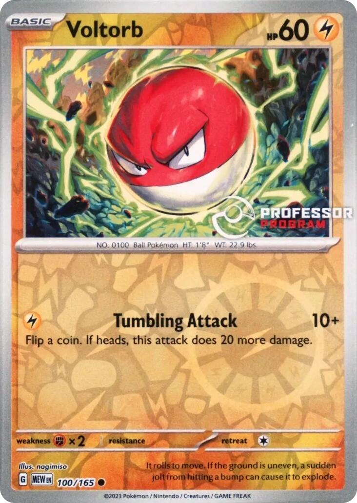 Voltorb (100/165) [Professor Program Promos] | Game Master's Emporium (The New GME)