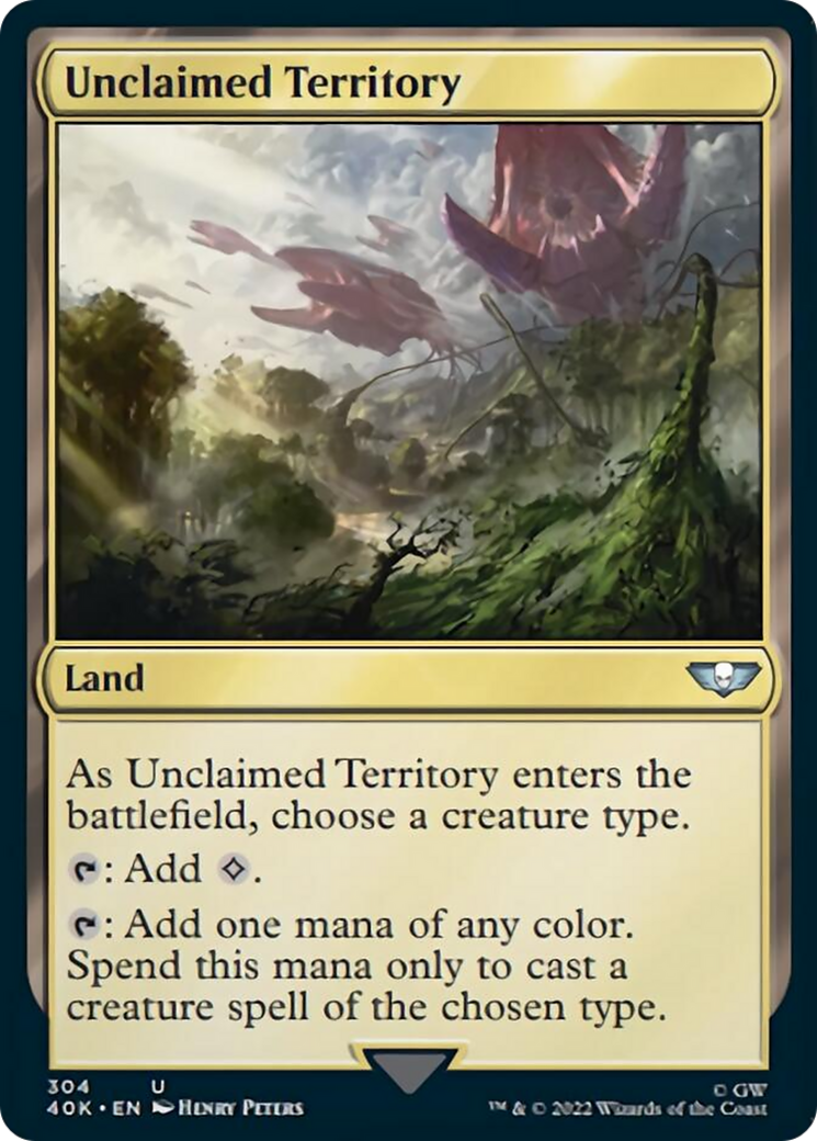 Unclaimed Territory (Surge Foil) [Warhammer 40,000] | Game Master's Emporium (The New GME)