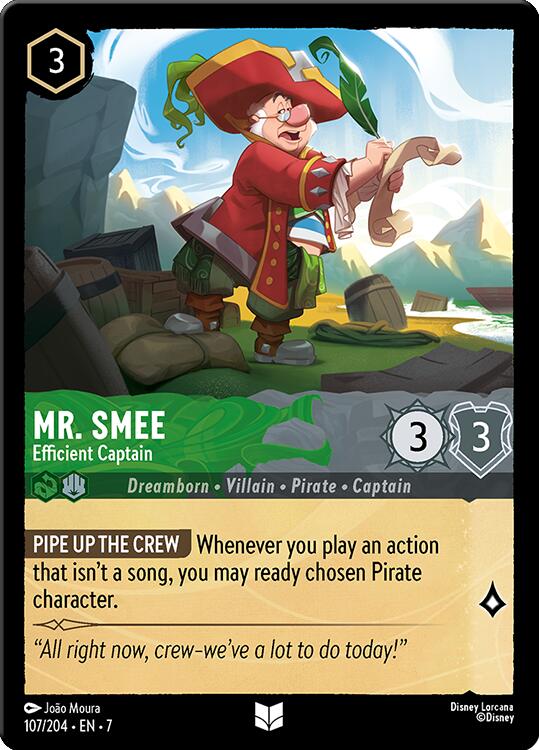 Mr. Smee - Efficient Captain (107/204) [Archazia's Island] | Game Master's Emporium (The New GME)