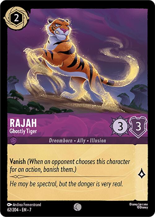 Rajah - Ghostly Tiger (62/204) [Archazia's Island] | Game Master's Emporium (The New GME)