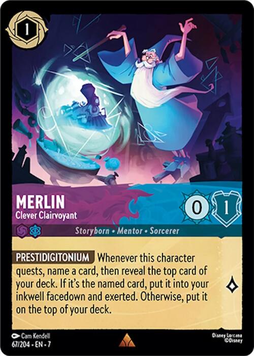 Merlin - Clever Clairvoyant (67/204) [Archazia's Island] | Game Master's Emporium (The New GME)