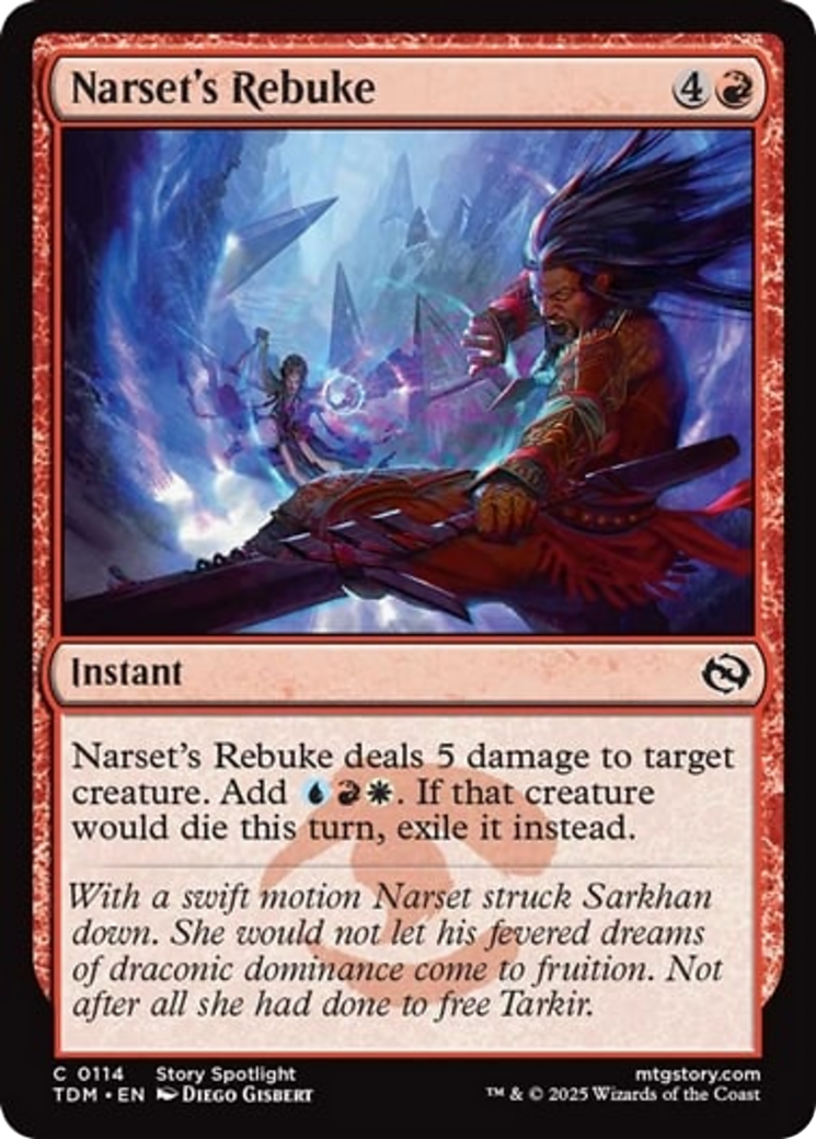 Narset's Rebuke [Tarkir: Dragonstorm] | Game Master's Emporium (The New GME)