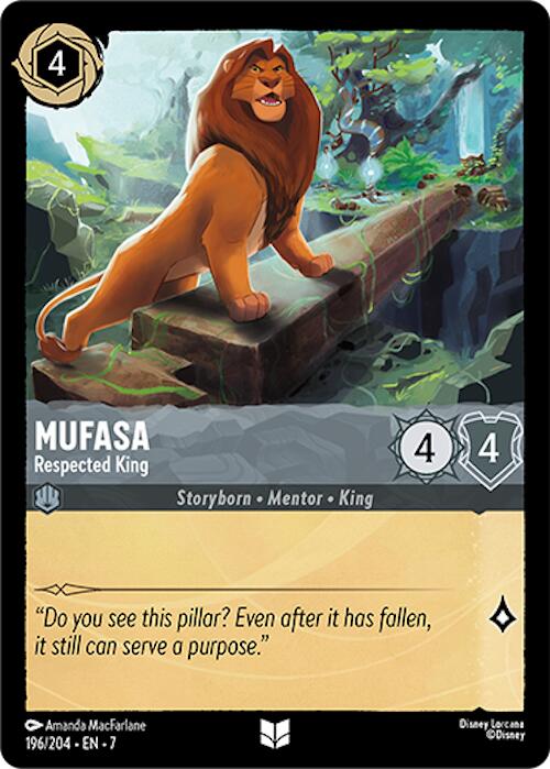 Mufasa - Respected King (196/204) [Archazia's Island] | Game Master's Emporium (The New GME)