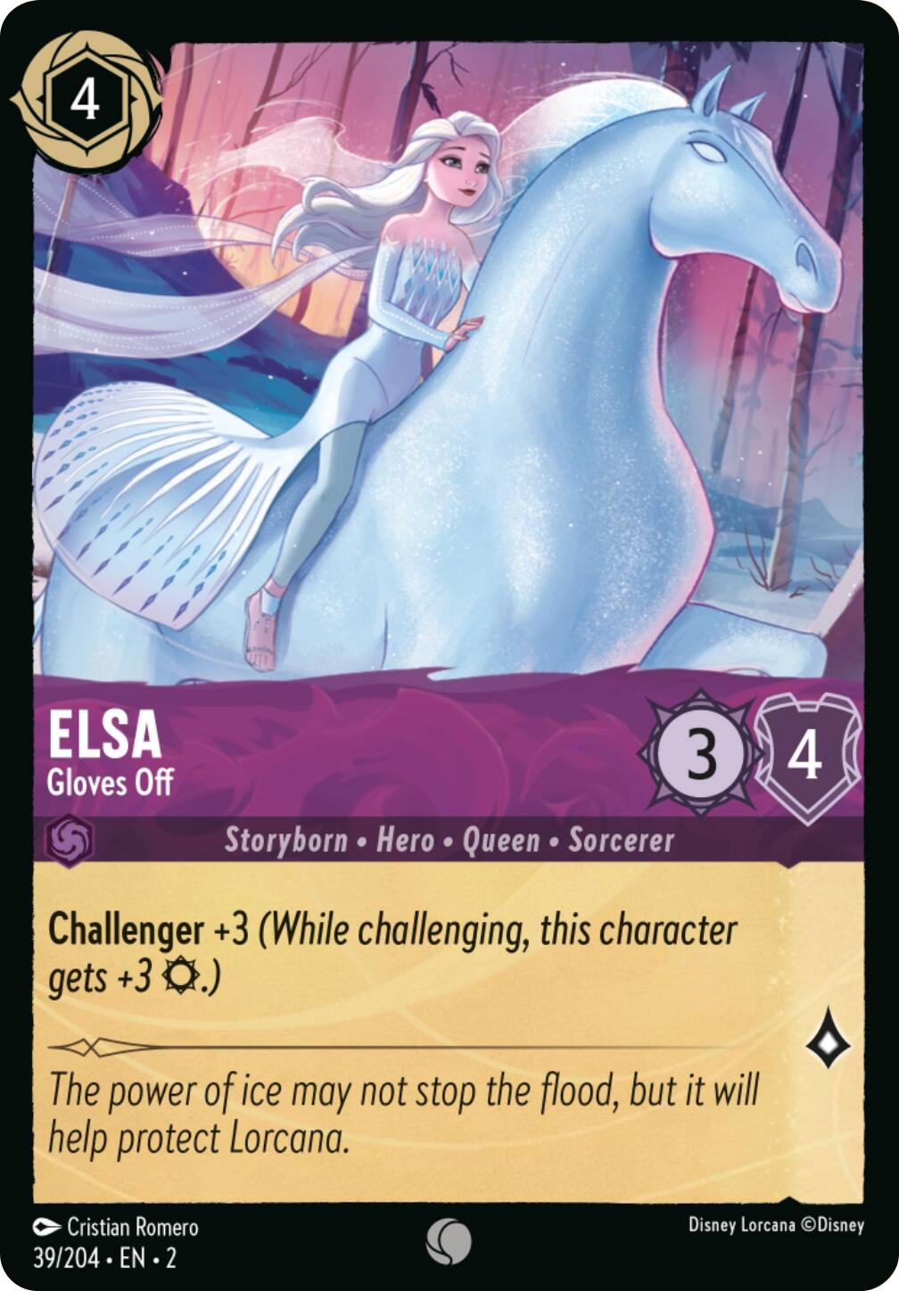 Elsa - Gloves Off (Errata Version) (39/204) [Rise of the Floodborn] | Game Master's Emporium (The New GME)