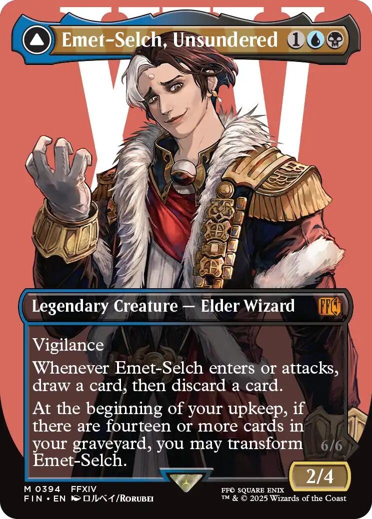 Emet-Selch, Unsundered // Hades, Sorcerer of Eld (Borderless) [FINAL FANTASY] | Game Master's Emporium (The New GME)