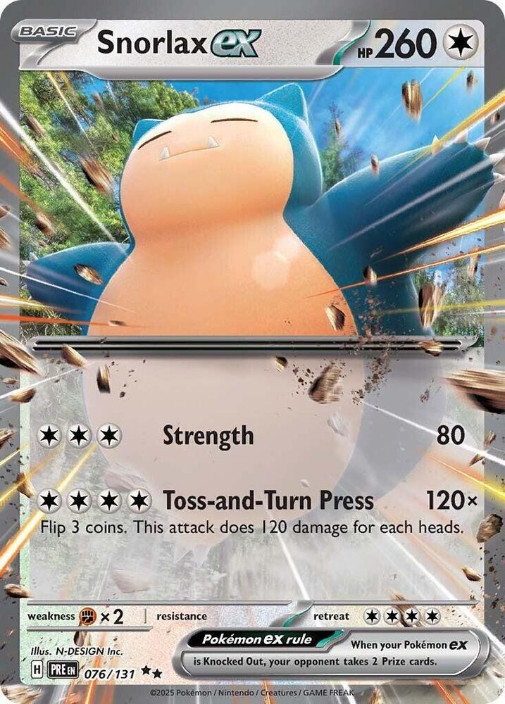 Snorlax ex (076/131) [Scarlet & Violet: Prismatic Evolutions] | Game Master's Emporium (The New GME)