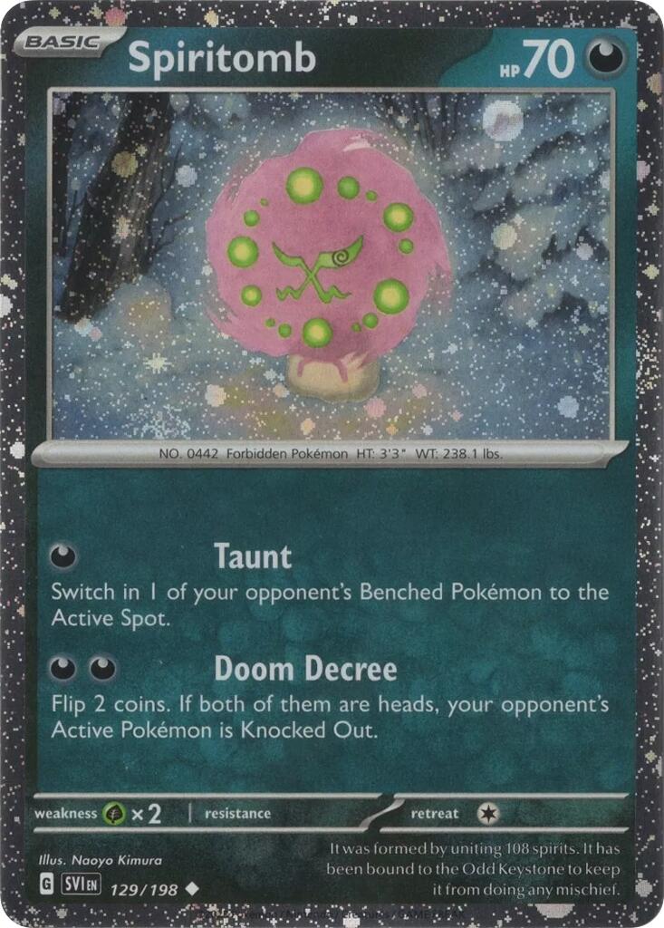 Spiritomb (129/198) (Cosmo Holo) [Scarlet & Violet: Black Star Promos] | Game Master's Emporium (The New GME)