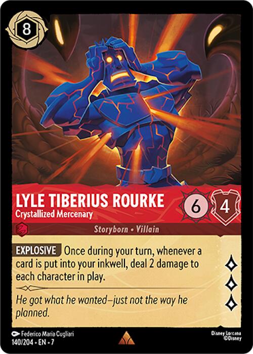 Lyle Tiberius Rourke - Crystallized Mercenary (140/204) [Archazia's Island] | Game Master's Emporium (The New GME)