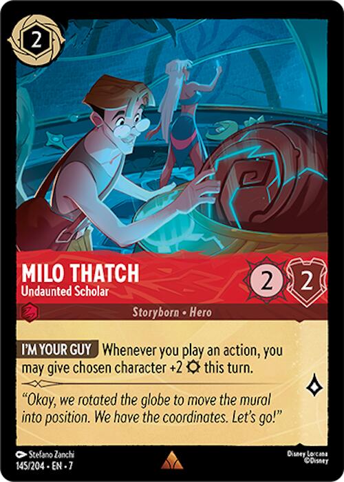 Milo Thatch - Undaunted Scholar (145/204) [Archazia's Island] | Game Master's Emporium (The New GME)