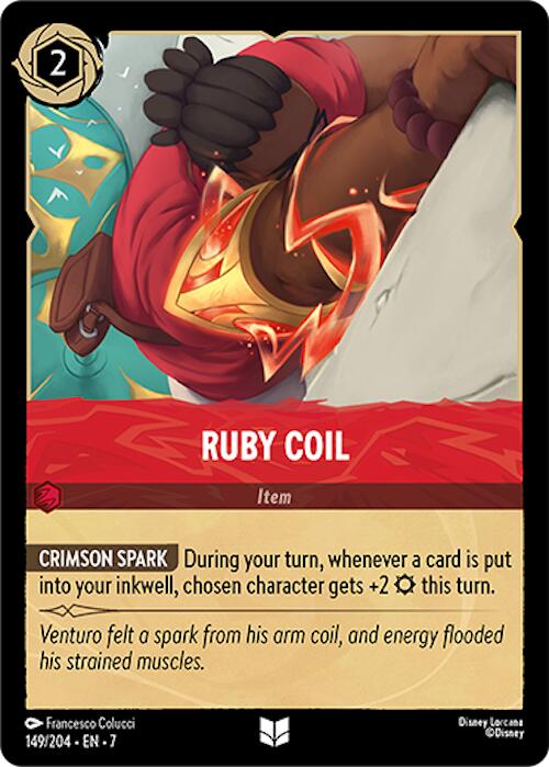 Ruby Coil (149/204) [Archazia's Island] | Game Master's Emporium (The New GME)