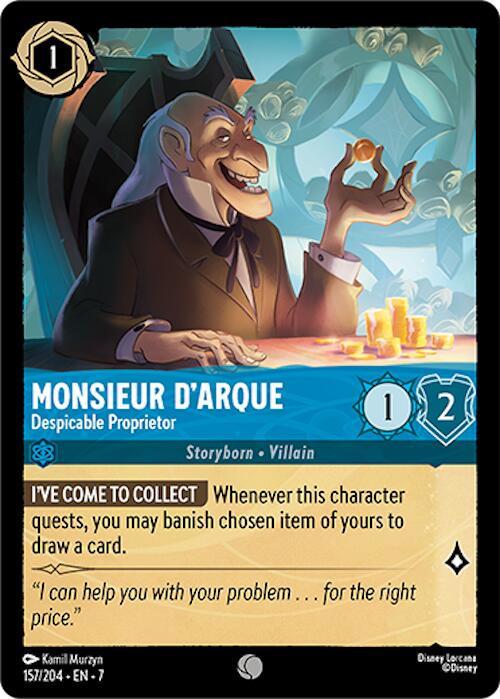 Monsieur D'Arque - Despicable Proprietor (157/204) [Archazia's Island] | Game Master's Emporium (The New GME)
