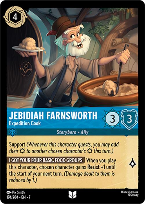 Jebidiah Farnsworth - Expedition Cook (174/204) [Archazia's Island] | Game Master's Emporium (The New GME)