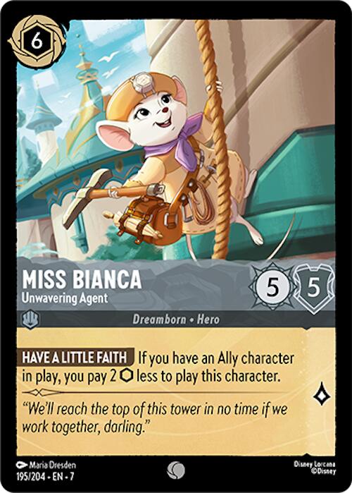 Miss Bianca - Unwavering Agent (195/204) [Archazia's Island] | Game Master's Emporium (The New GME)