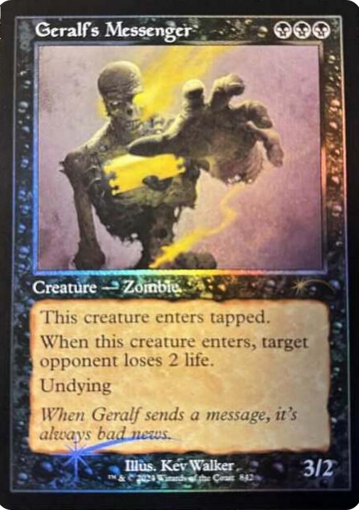 Geralf's Messenger (842) (Retro Frame) [Secret Lair Drop Series] | Game Master's Emporium (The New GME)