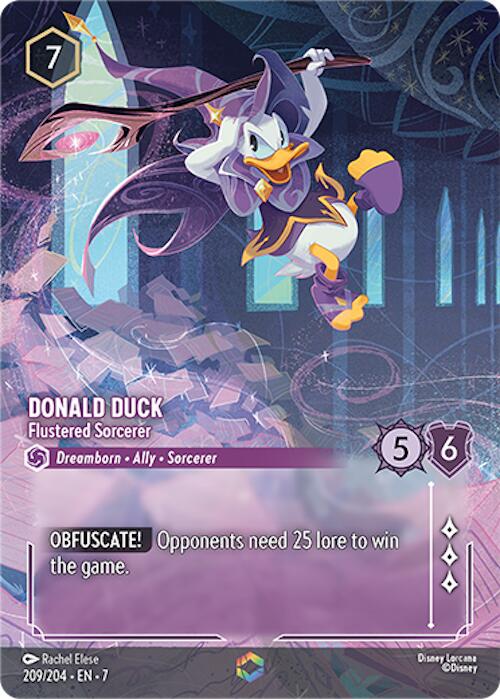 Donald Duck - Flustered Sorcerer (Enchanted) (209/204) [Archazia's Island] | Game Master's Emporium (The New GME)