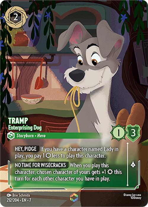 Tramp - Enterprising Dog (Enchanted) (212/204) [Archazia's Island] | Game Master's Emporium (The New GME)
