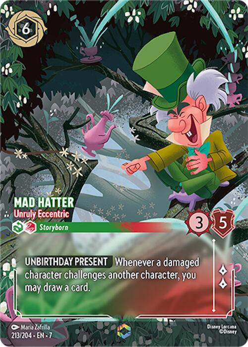 Mad Hatter - Unruly Eccentric (Enchanted) (213/204) [Archazia's Island] | Game Master's Emporium (The New GME)