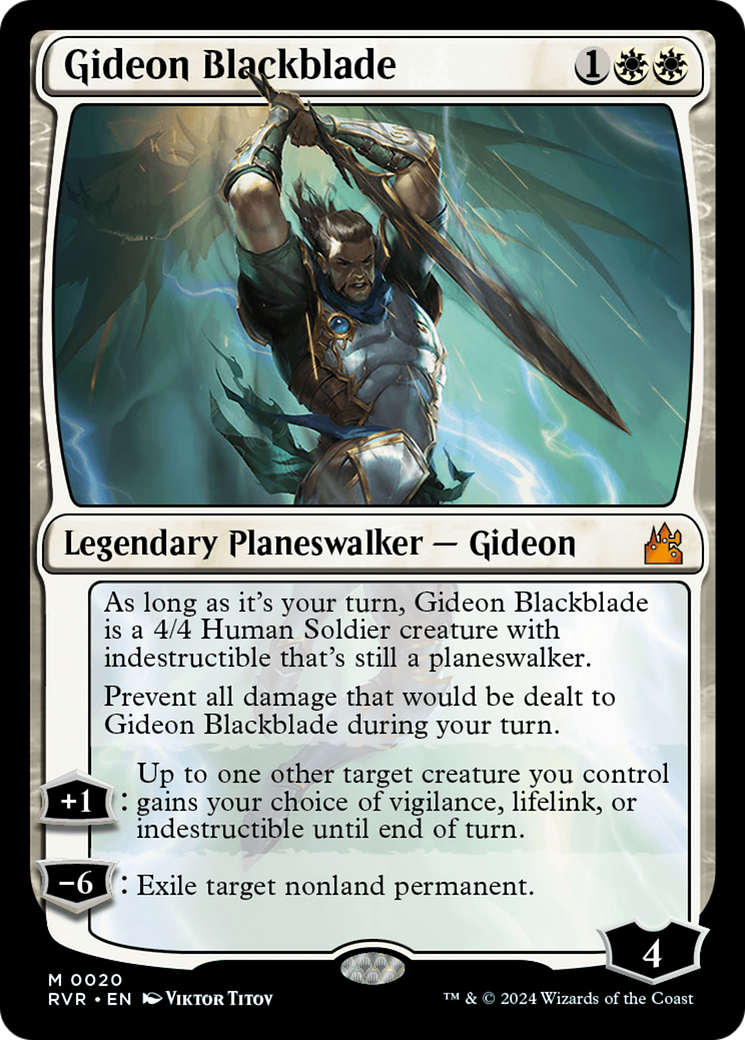 Gideon Blackblade [Ravnica Remastered] | Game Master's Emporium (The New GME)