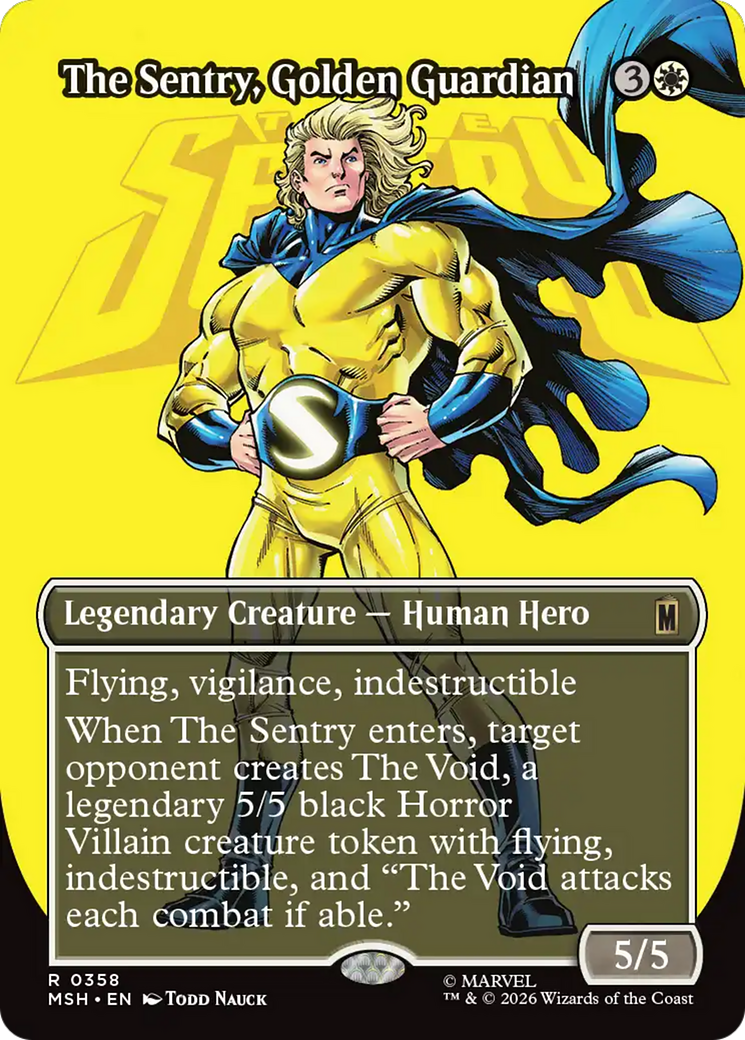The Sentry, Golden Guardian (Borderless) [Marvel Super Heroes] | Game Master's Emporium (The New GME)