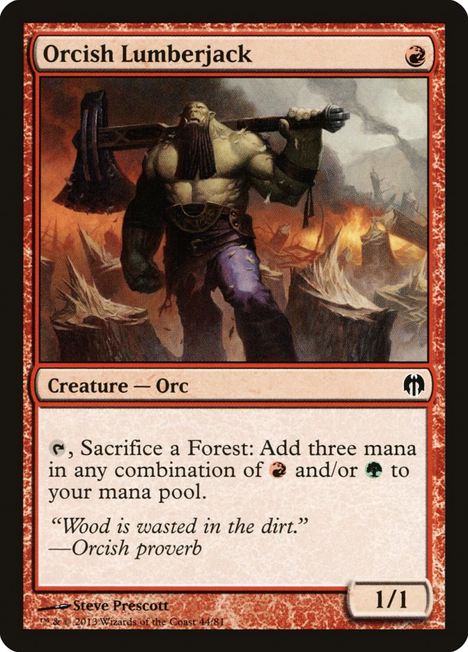 Orcish Lumberjack [Duel Decks: Heroes vs. Monsters] | Game Master's Emporium (The New GME)