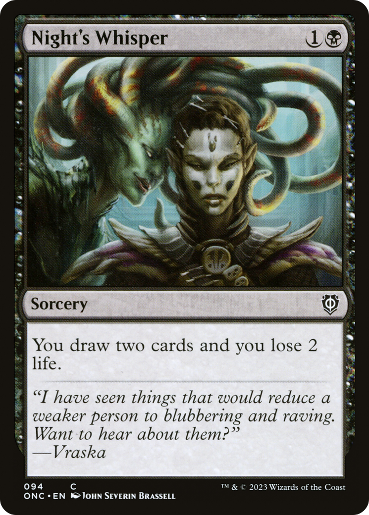 Night's Whisper [Phyrexia: All Will Be One Commander] | Game Master's Emporium (The New GME)